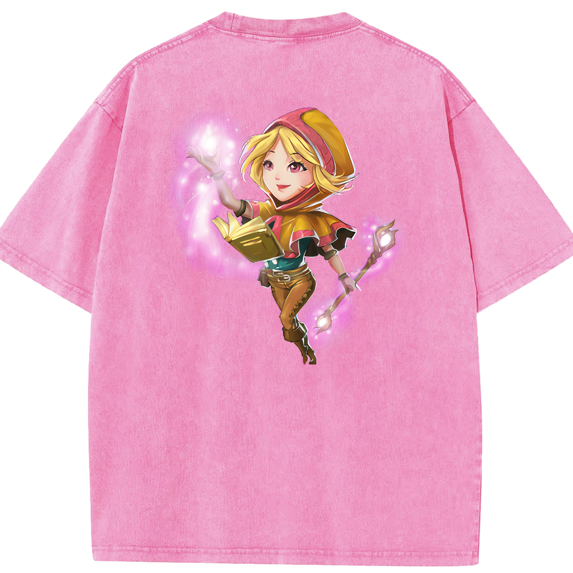 リーグ・オブ・レジェンド League of Legends LOL 綿100% ヴィンテージ風 半袖Tシャツ（背面プリント）